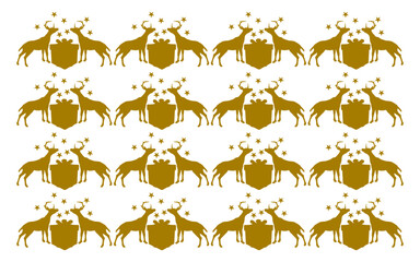 Christmas seamless pattern with ornament