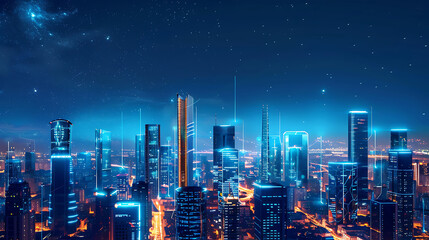 Obraz premium future city