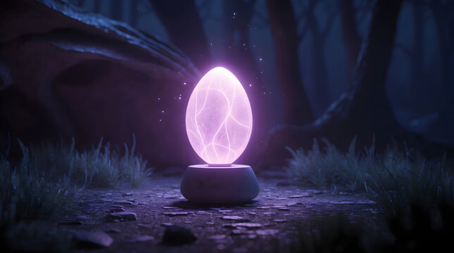 magic lamp in the dark