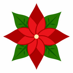 red and green christmas star