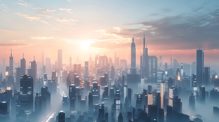 Fototapeta premium future city