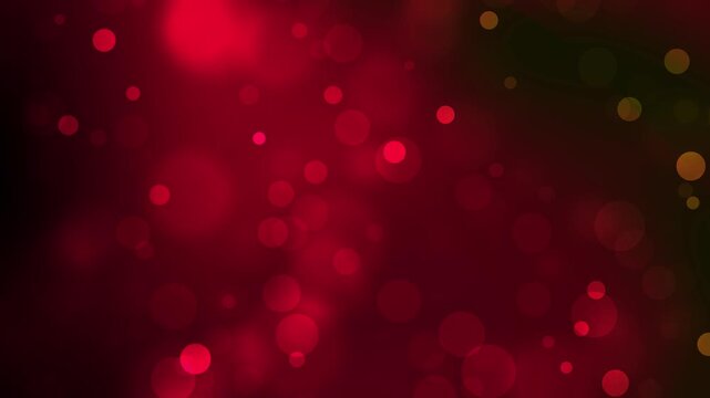 A red background with many small red circles