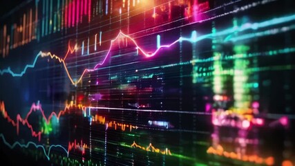 colorful Creative forex background chart