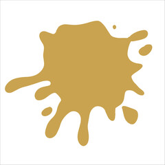 Paint gold pigment spray splash stain illustration spots
