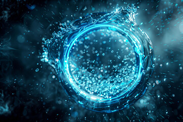 Abstract background, sparkling water splash