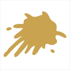 Obraz premium Paint gold pigment spray splash stain illustration spots