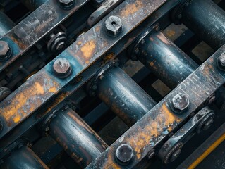 Close-Up of Industrial Machinery