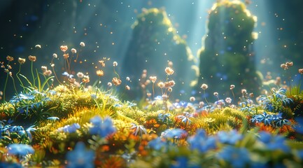 Fototapeta premium christmas tree with lights