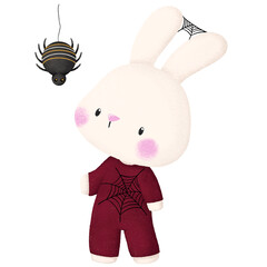 Cute Rabbit Spider hand drawing 