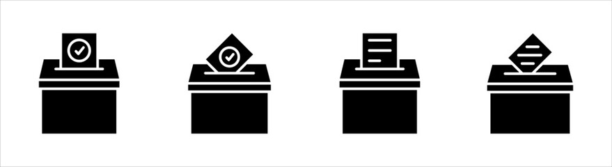 Vote icon set, voting sign for mobile concept and web design, vector illustration, on a white background.