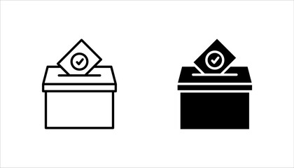 Vote icon set, voting sign for mobile concept and web design, vector illustration, on a white background.