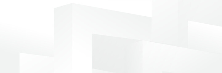 Abstract white Geometric banner design background.