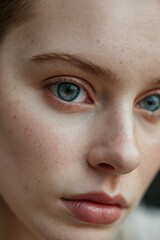 Fototapeta premium Closed up photo of a woman