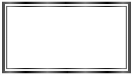 Gradient black Frame isolated on transparent background  © Artmoreink