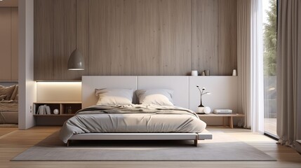 depth modern interior walls blank