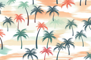 Tropical palm tree pattern