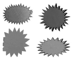 Price vintage label, cutout from vintage magazine, coupon, discount, offer, blank design, postage stamps, mail and letters, png isolated on transparent background	