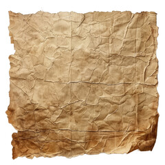 Obraz premium old parchment paper sheet vintage aged or texture isolated on white background