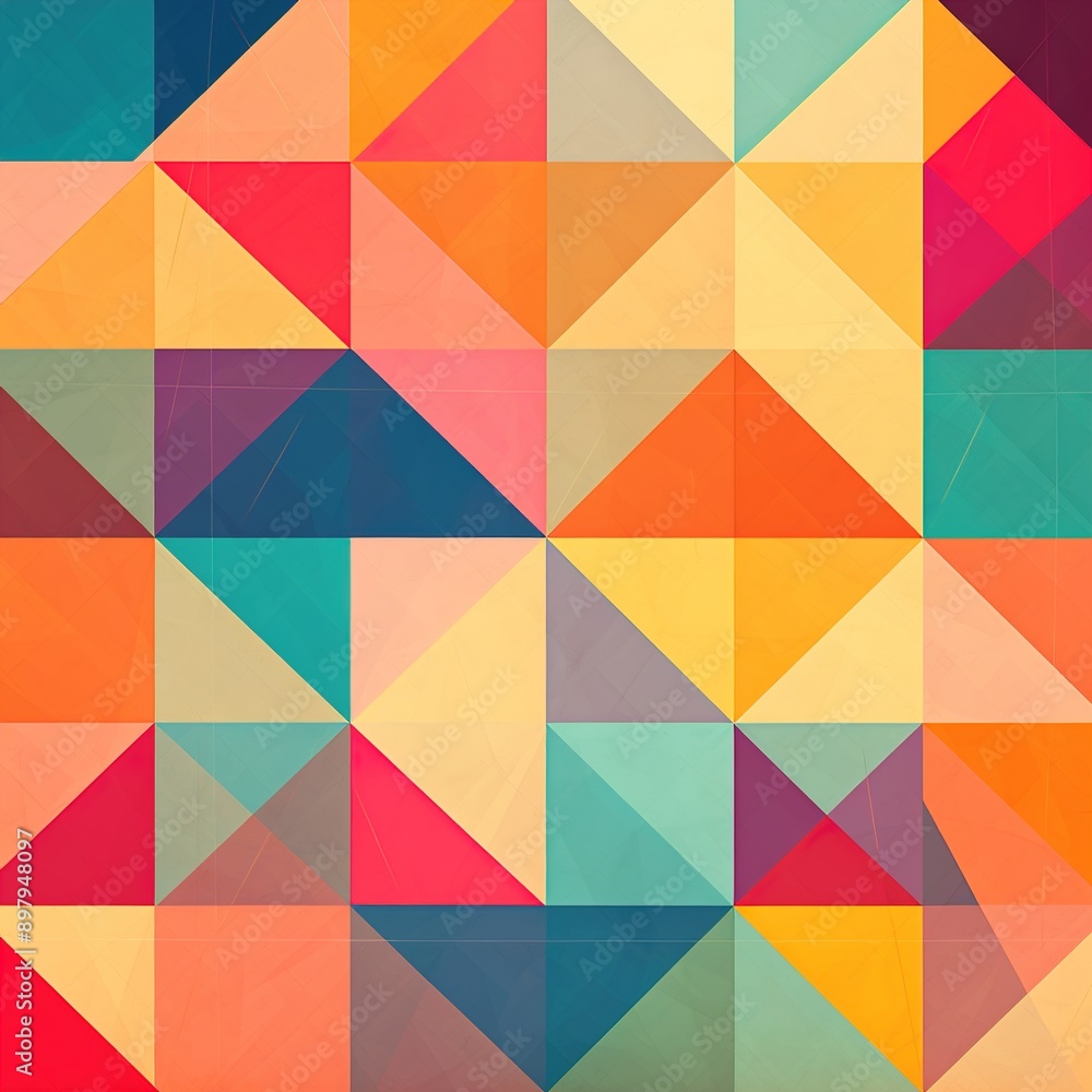 Sticker abstract geometric background