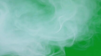 Fog Rolling Overlay- Dense fog slowly rolling in and covering the green screen background. The fog's eerie movement adds a mysterious and suspenseful atmosphere