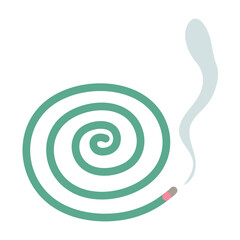 シンプルな蚊取り線香のアイコンイラスト