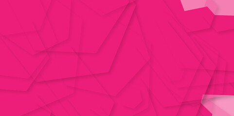  Abstract pink background with hexagons. Abstract hexagon polygonal pattern background vector. Pink and drack pink abstract geometric hexagon pattern background with pink. Vector Illustration.