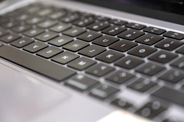 Laptop Keyboard on the Table