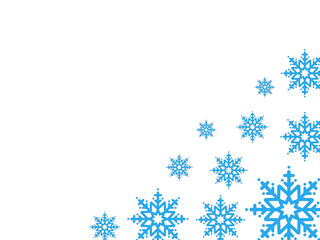Christmas Frame Snowflake Clip Art Illustration