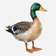 Obraz premium duck isolated on white background