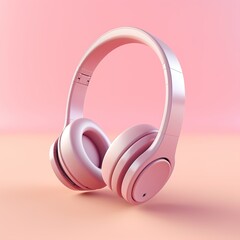 headphones on white background