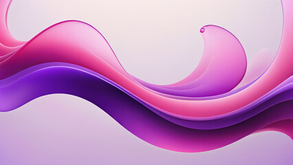 Obraz premium Abstract pink and purple swirl wave