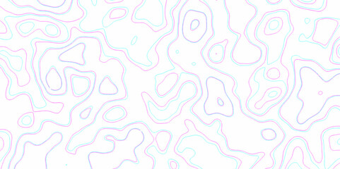 Natural printing illustrations of maps. panorama view multicolor wave curve lines banner background. topographic map in contour line light topographic topo contour map and ocean topographic line map.