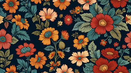 "Nostalgic Blooms: Vintage Floral Patterns"