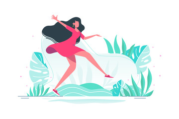 Dancing Girl Outdoors