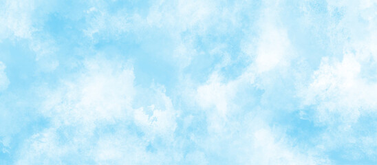 gradient light sky blue shades grunge cloudy watercolor background on white paper texture, blue watercolor abstract sky blue background, soft cloudy watercolor abstract painting background.