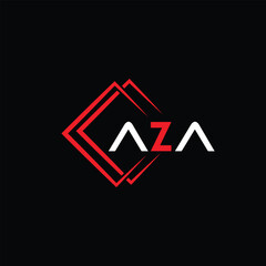 AZA logo design, AZA simple and modern logo.