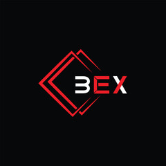 BEX letter logo abstract design. BEX unique design. BEX.