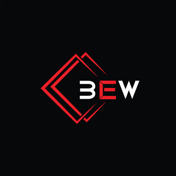 BEW letter logo creative design with vector graphic