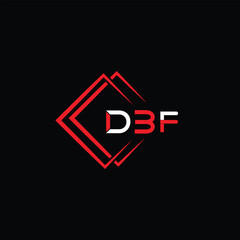 DBF letter logo creative design. DBF unique design
