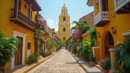 Walking through the streets of Cartagena, Colombia