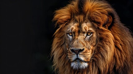 Fototapeta premium The lion, Panthera leo, is one of the four big cats in the genus Panthera and a member of the family Felidae. 