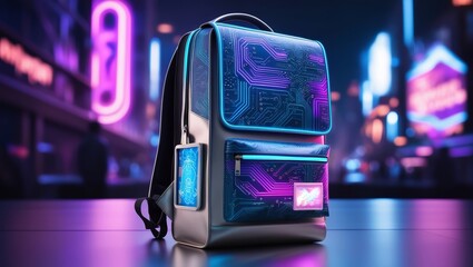 High-Tech Backpack with Digital Display - Innovative School Supplies