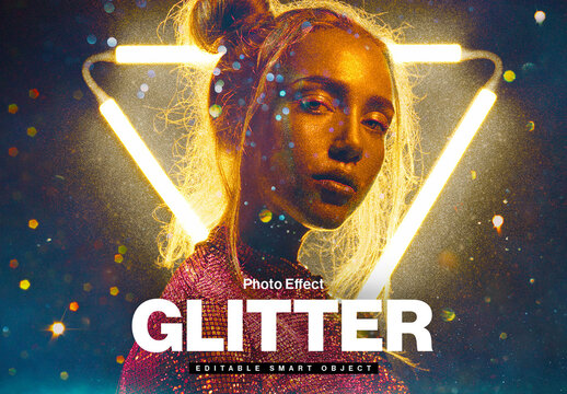 Abstract Bokeh Photo Effect Template