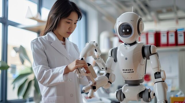 Human-centered design can be used to develop robots for interaction and patient care.