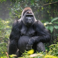 gorilla, AI generated