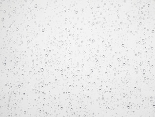 Abstract Rain Drops on Glass Texture