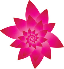 lotus flower isolated on white, ILLUSTRATION
