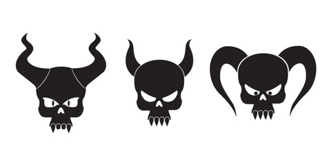 Halloween. Skull. The bones. Fear. Illustration.