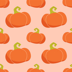 Orange pumpkins on a light background