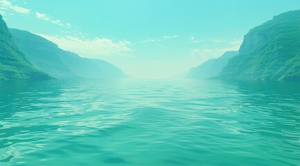 Naklejka premium tropical island in the sea